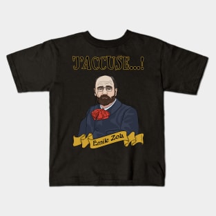 Emile Zola Accuses Kids T-Shirt